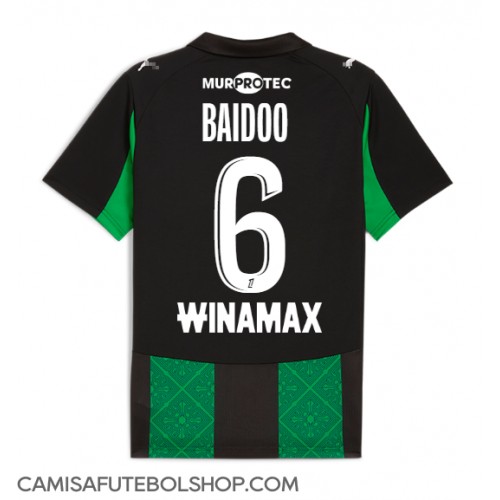 Camisa de time de futebol RC Lens Samson Baidoo #6 Replicas 2º Equipamento 2025-26 Manga Curta Camisa de time de futebol RC Lens Samson Baidoo #6 Replicas 2º Equipamento 2025-26 Manga Curta